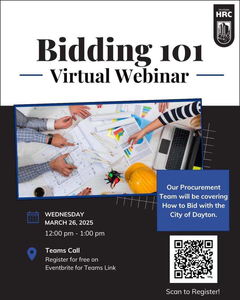 City of Dayton HRC - Bidding 101 Virtual Webinar