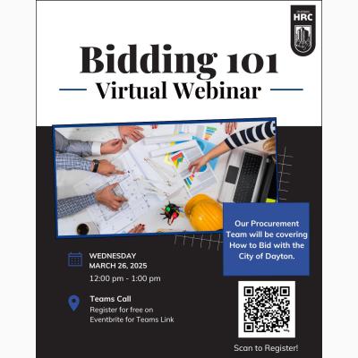 City of Dayton HRC - Bidding 101 Virtual Webinar