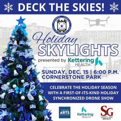 Centerville Holiday Skylights Drone Show Dec 15