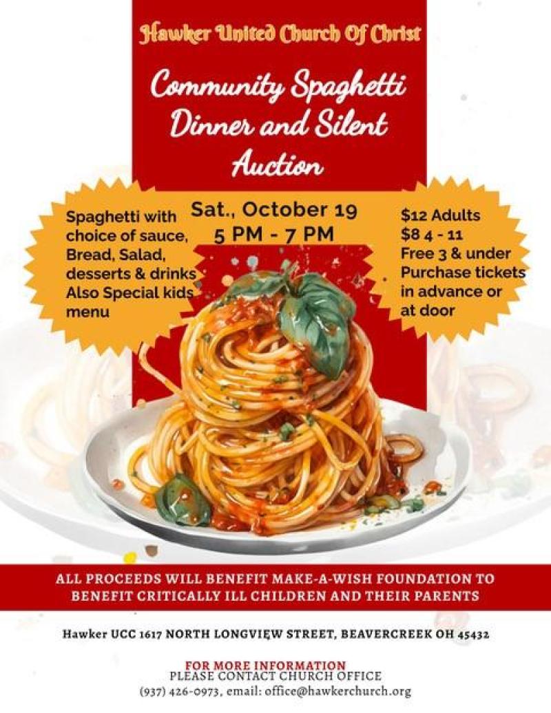 Hawker Church Community Spaghetti Dinner & Silent Auction