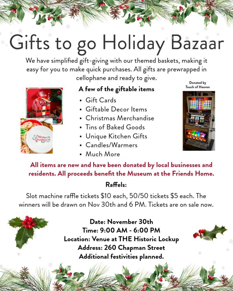 Gifts To Go Holiday Bazaar