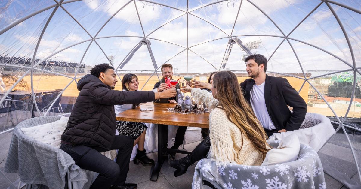 Rooftop restaurant brings back the igloo dining experience