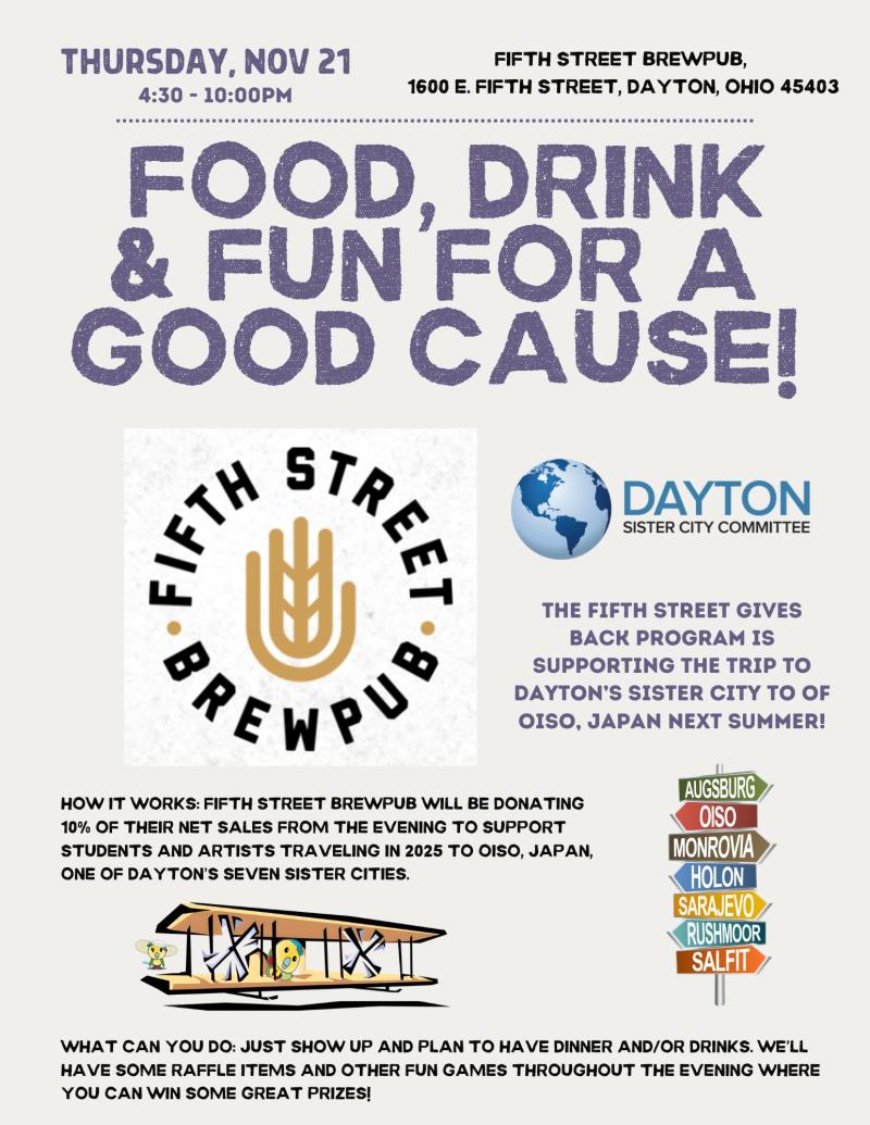 Fifth Street Gives Back - Dayton Sister City Committee, Oiso