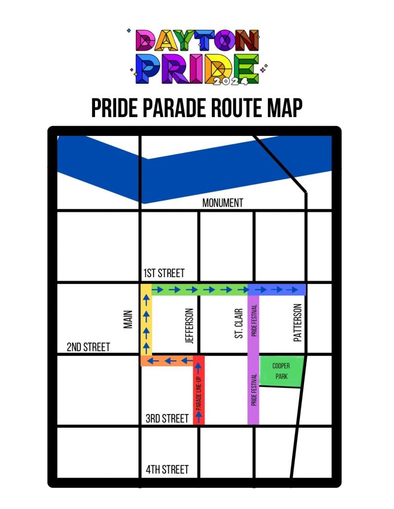Dayton Pride Festival 2024 Map