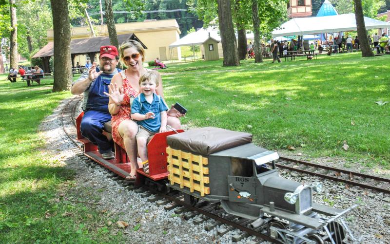Miniature train rides at Carillon Park
