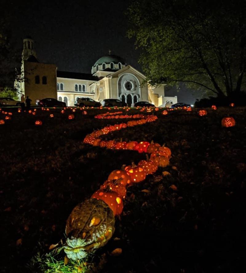 Pumpkin Glow on Stoddard Ave.