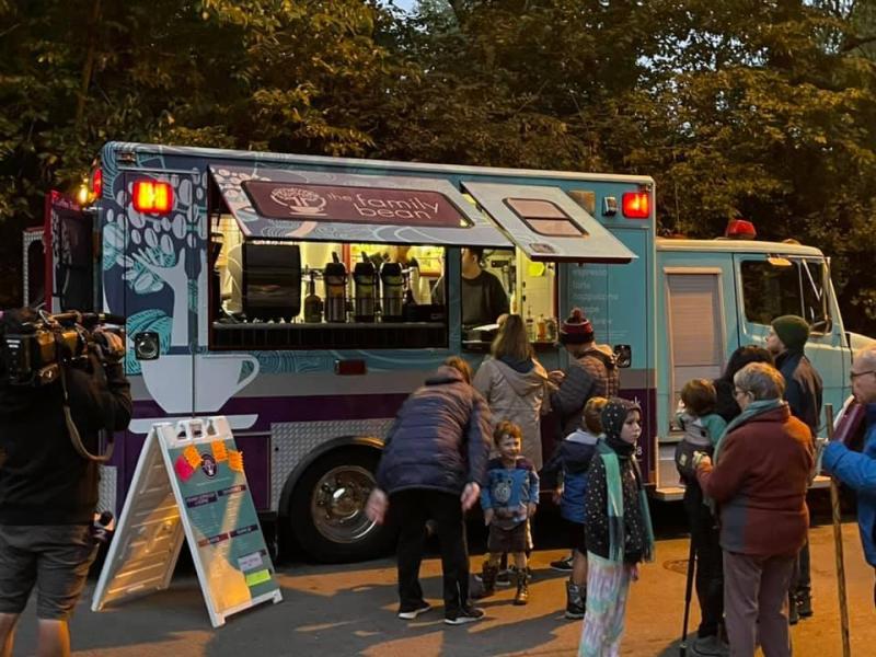 Food Trucks at the Pumpkin Glow on Stoddard Ave.