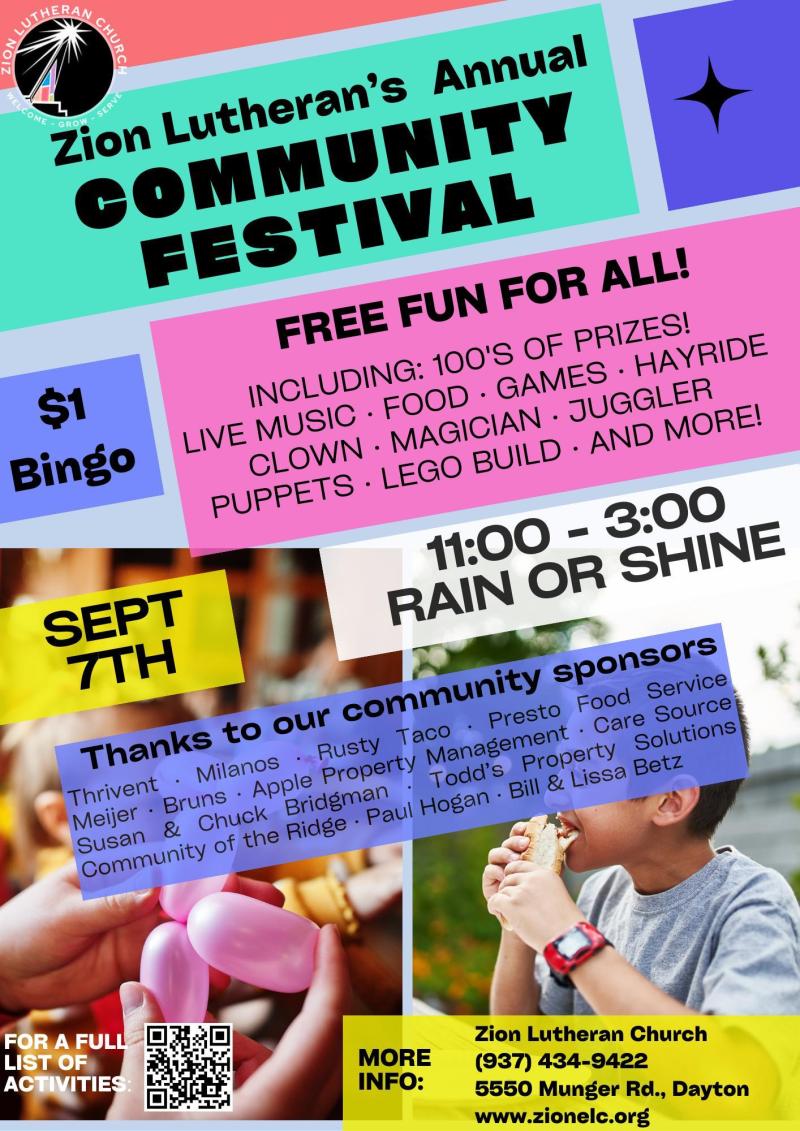 Zion Lutheran's Community Festival