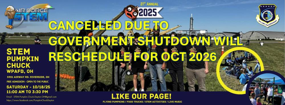 2025 WPAFB Pumpkin Chuck CANCELED due to government shutdown