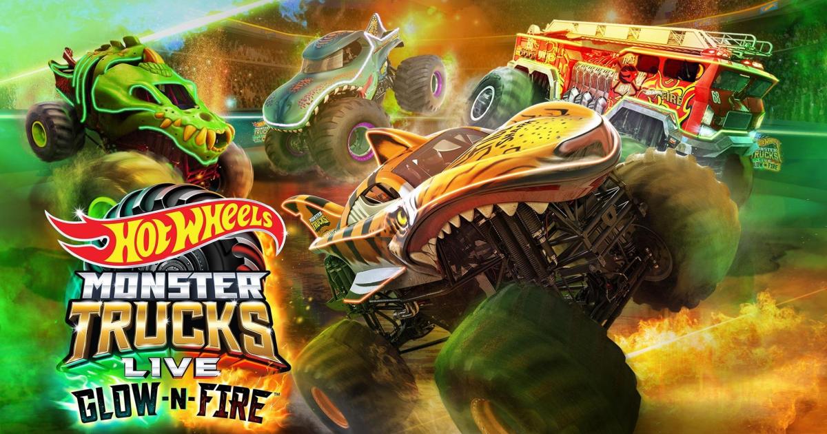 Hot Wheels Monster Trucks Live: Glow N Fire