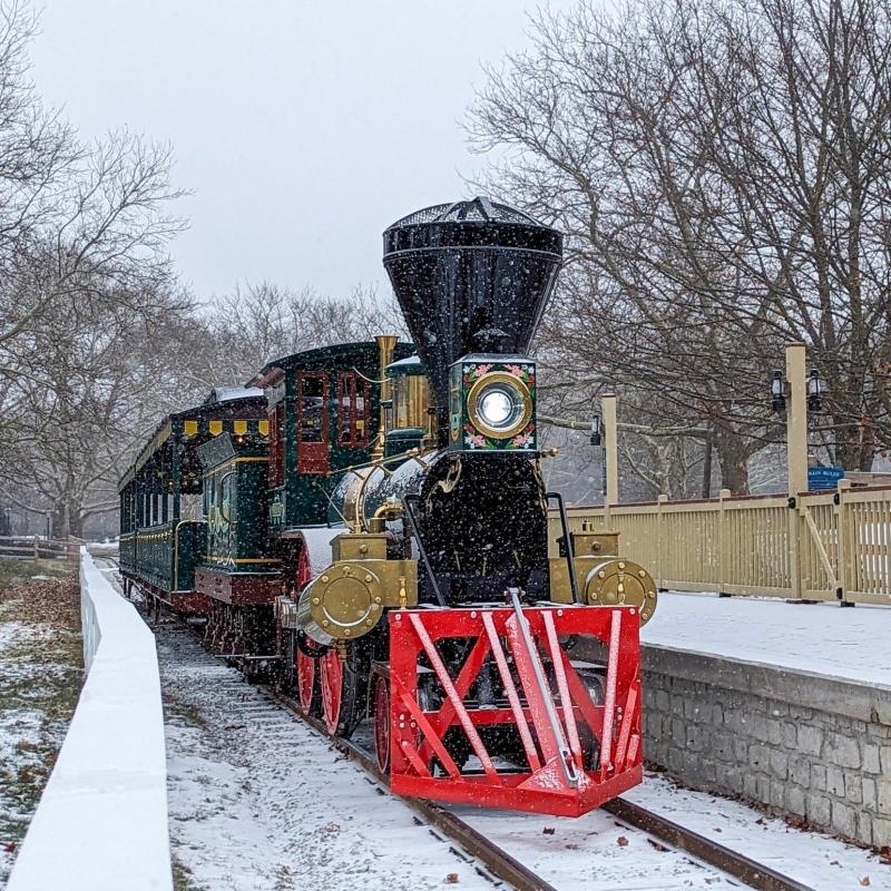 Holiday train ride at Carillon Park